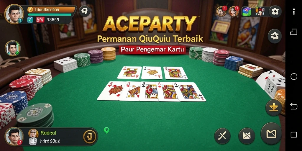 Tampilan gameplay QiuQiu yang menegangkan di ACEPARTY.