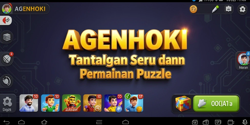 Tampilan gameplay AGENHOKI yang menantang dan menarik.
