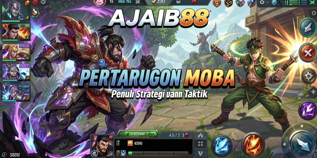 Tampilan menegangkan pertarungan hero di AJAIB88.