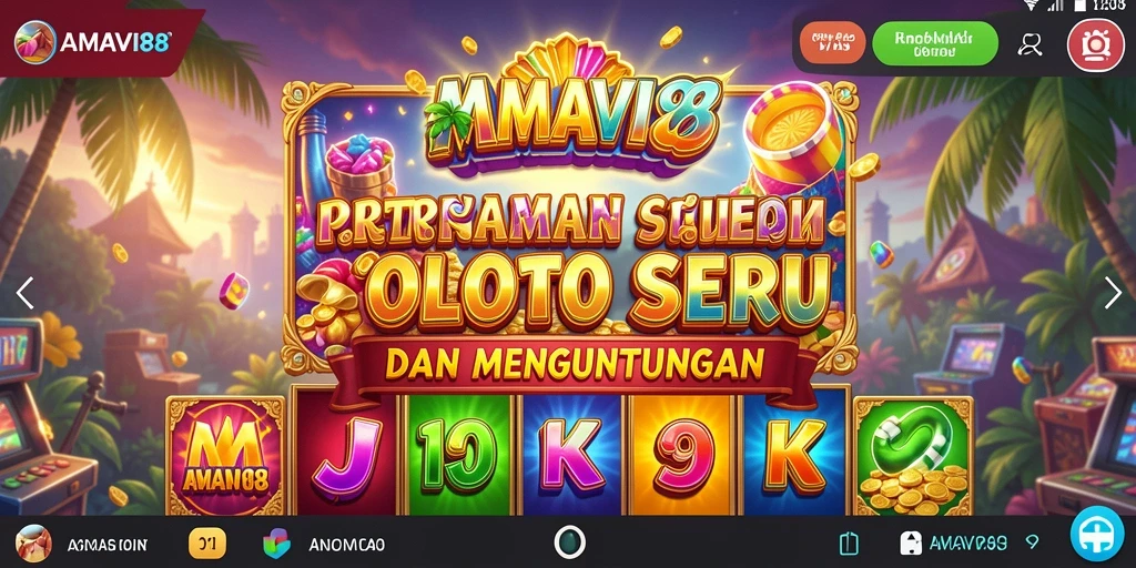 Tampilan gameplay menarik dari AMAVI88 slot yang penuh warna.