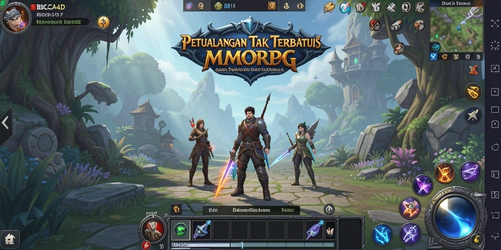 Tampilan menakjubkan dari gameplay BBCA4D di dunia MMORPG.