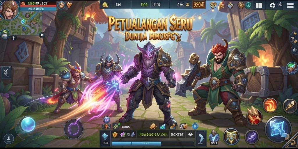 Tangkapan layar utama BOY303 menampilkan aksi gameplay MMORPG yang seru.