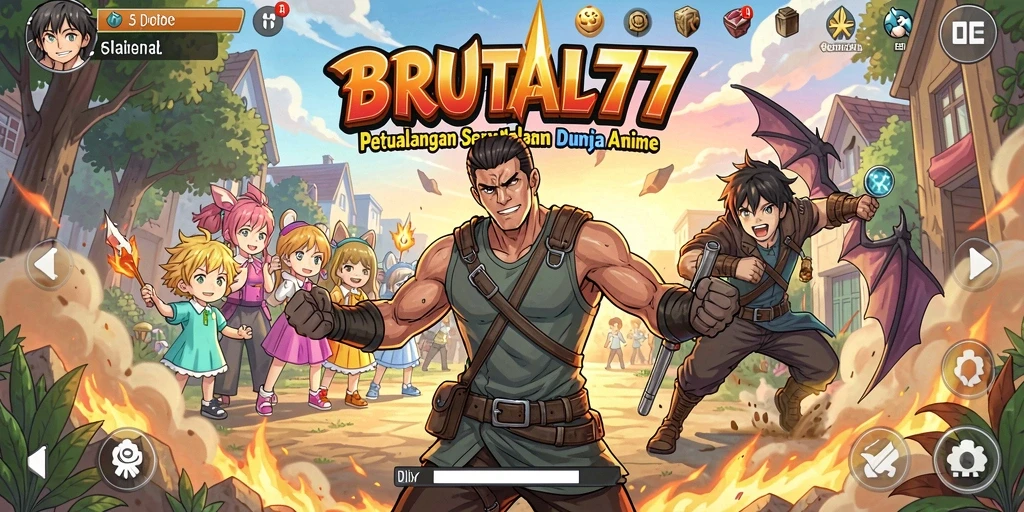 Tampilan gameplay yang menonjol dengan karakter Anime yang hidup.