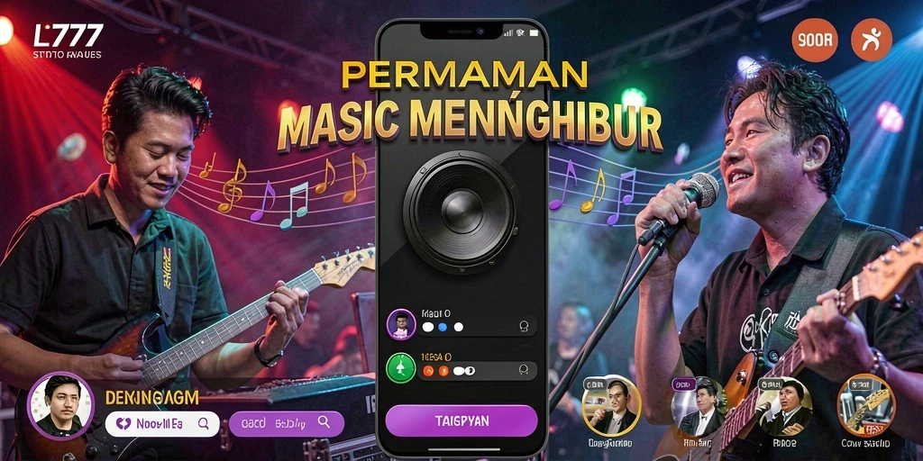 Screenshot L777 menunjukkan momen seru saat bermain musik.