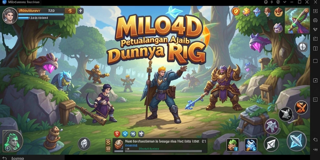 Tampilan gameplay RPG yang mengasyikkan dalam MILO4D.