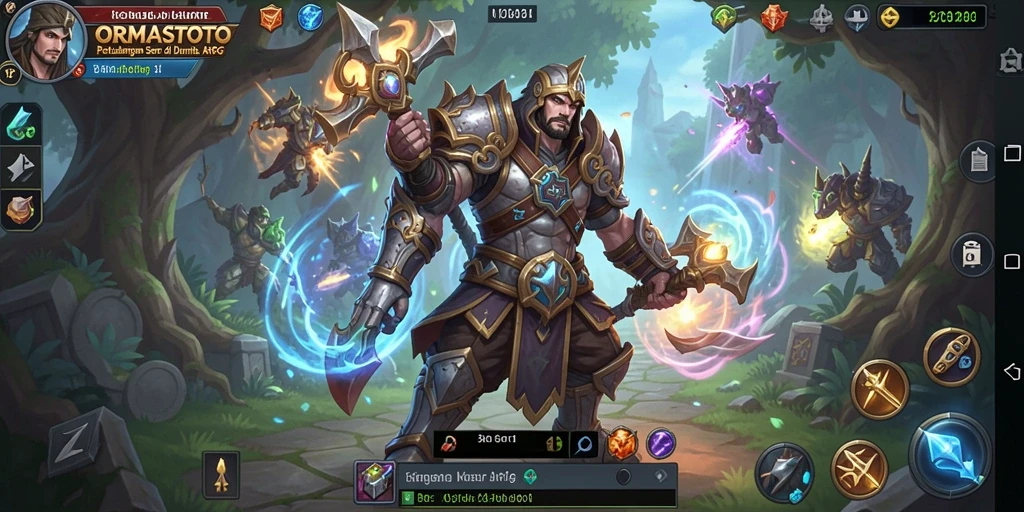 Tampilan aksi seru di gameplay ARPG ORMASSTOTO.
