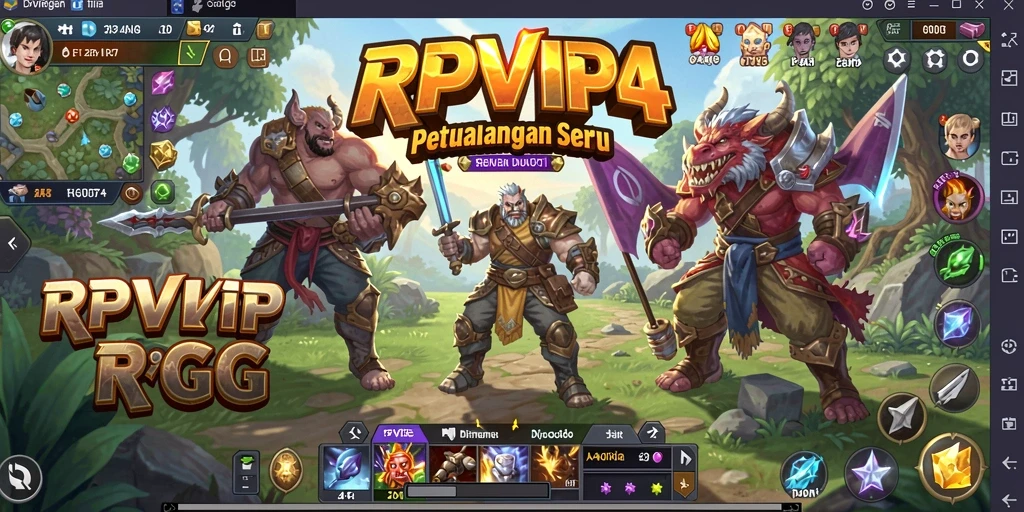 Tampilan gameplay RPVIP4 yang menakjubkan dengan grafik yang memukau.