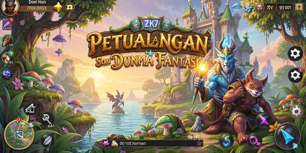 Tampilan menarik dari gameplay <strong>ZK7</strong> saat menjelajahi dunia petualangan.
